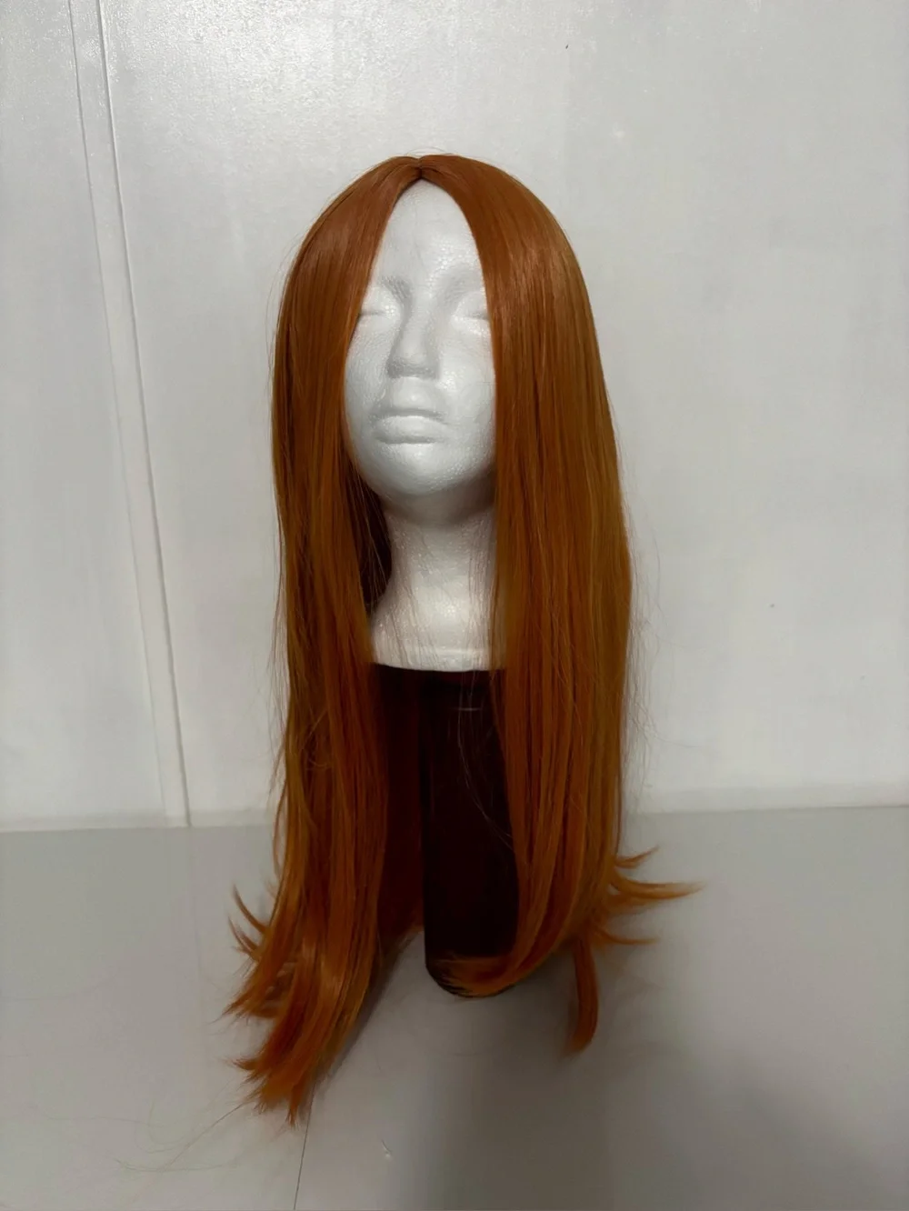 Scylla Autumn Orange Lace Front Synthetic Long Wig